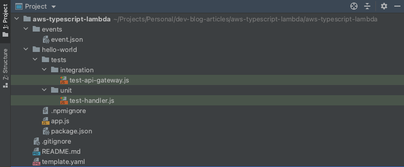 Typescript Lambda Invoke Example